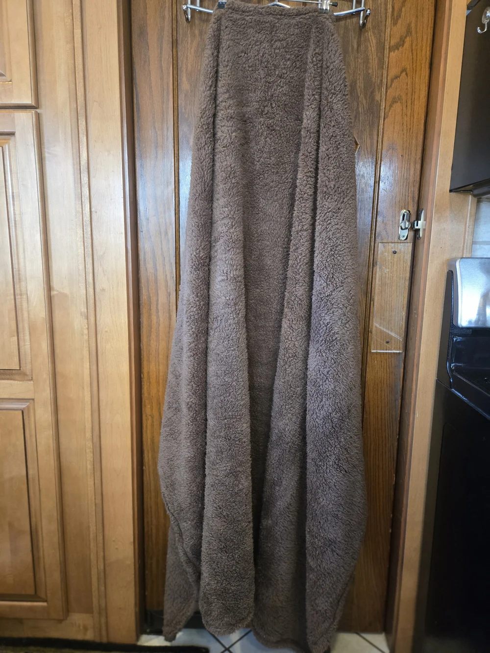 Plush Sherpa Blanket Throw - Brown 72 X 62